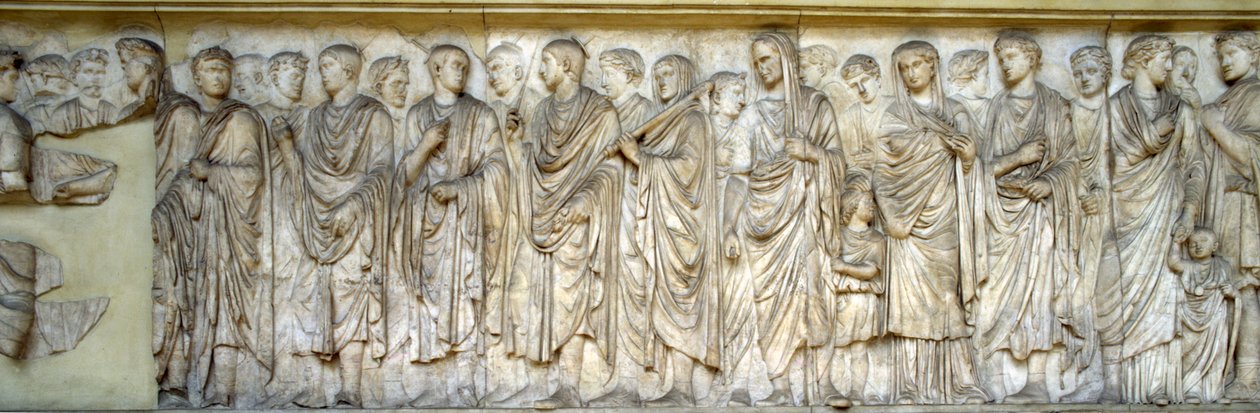 游行，Ara Pacis的南墙（大理石） 作者 小说