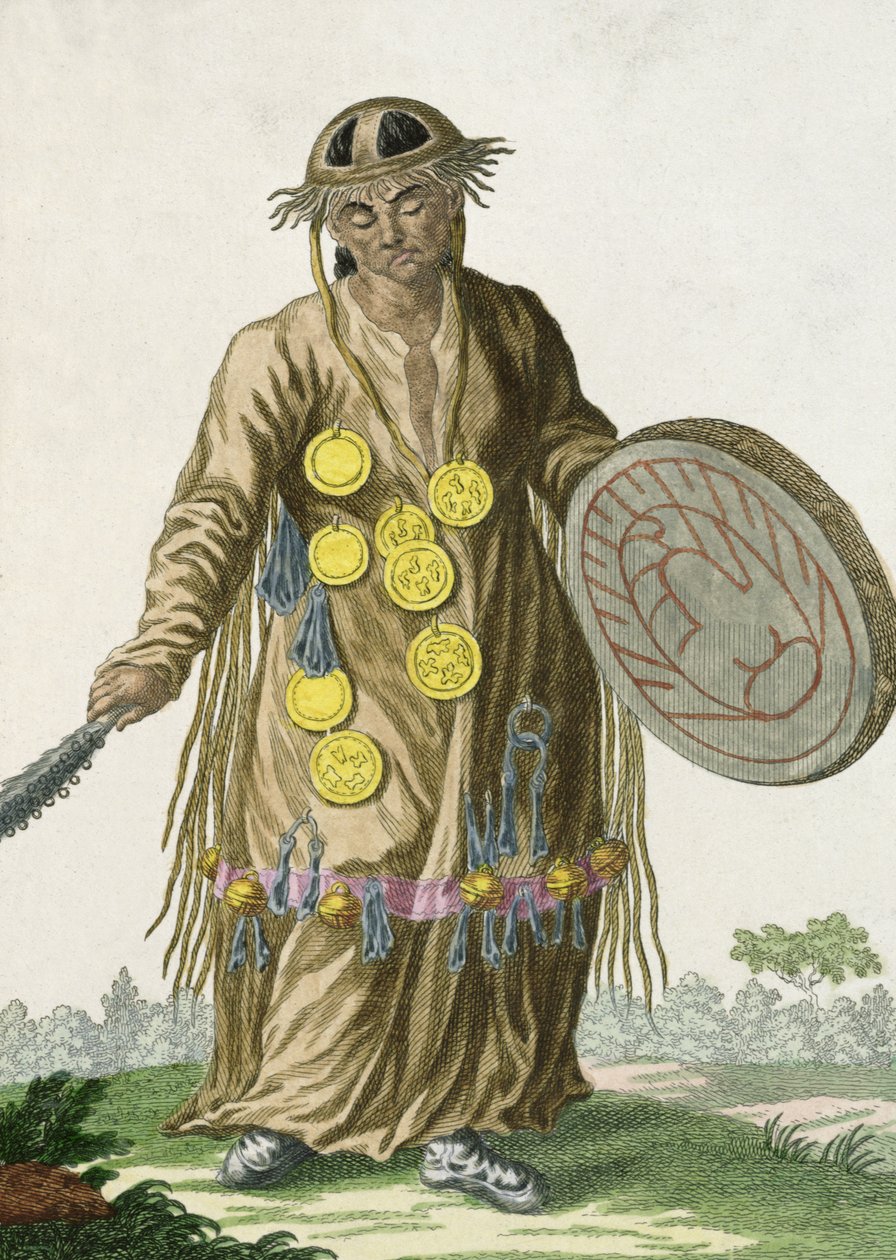 蒙古萨满，1820年 作者 俄语学校