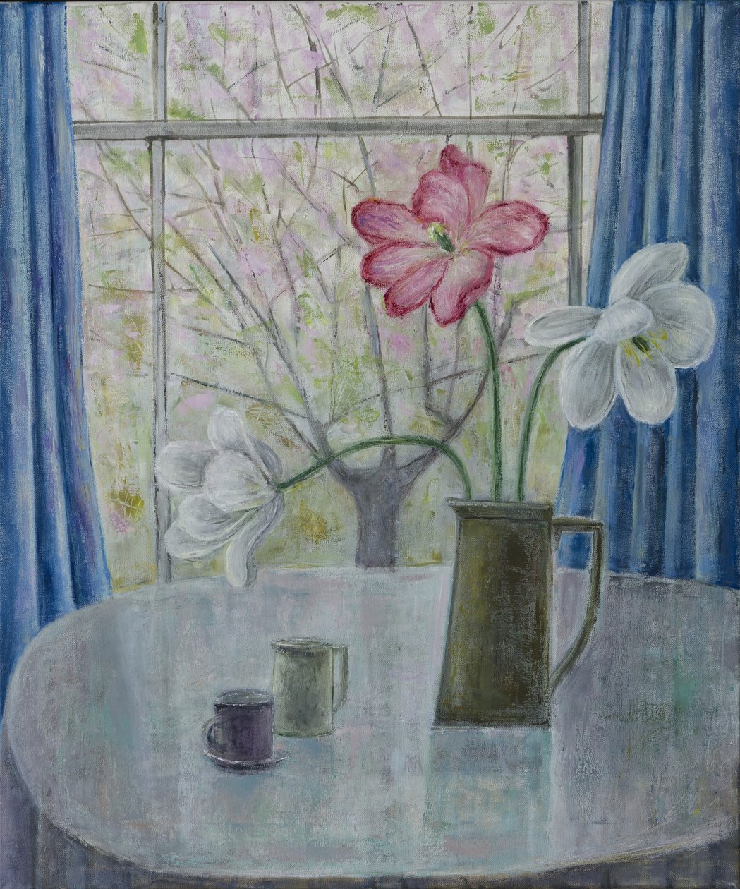 郁金香与樱花 作者 露丝·艾迪纳尔