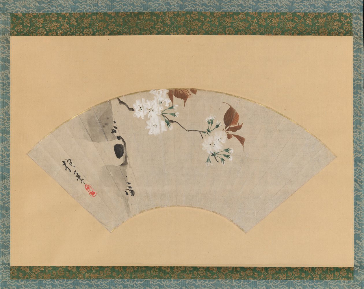 樱花，18世纪。 作者 酒井保一