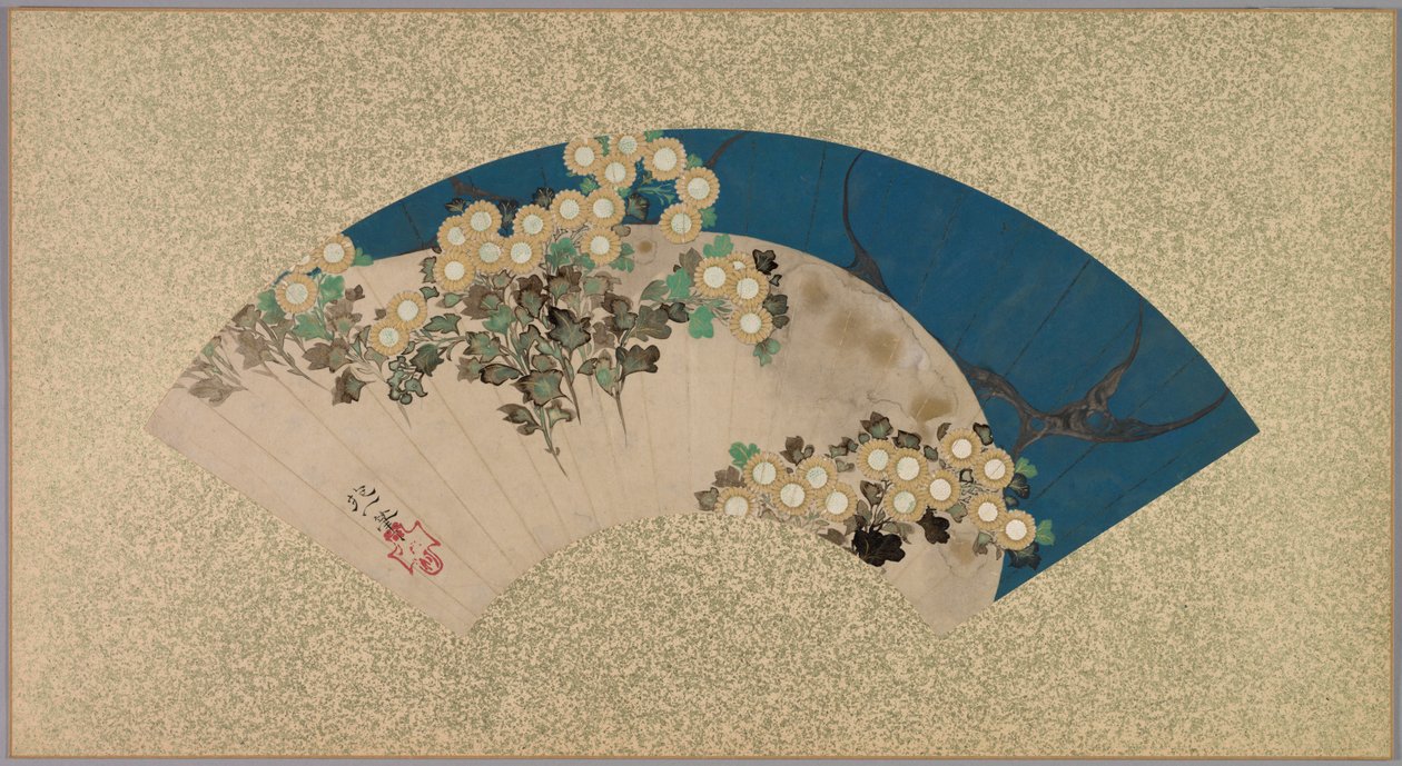 水边的菊花 作者 酒井保一