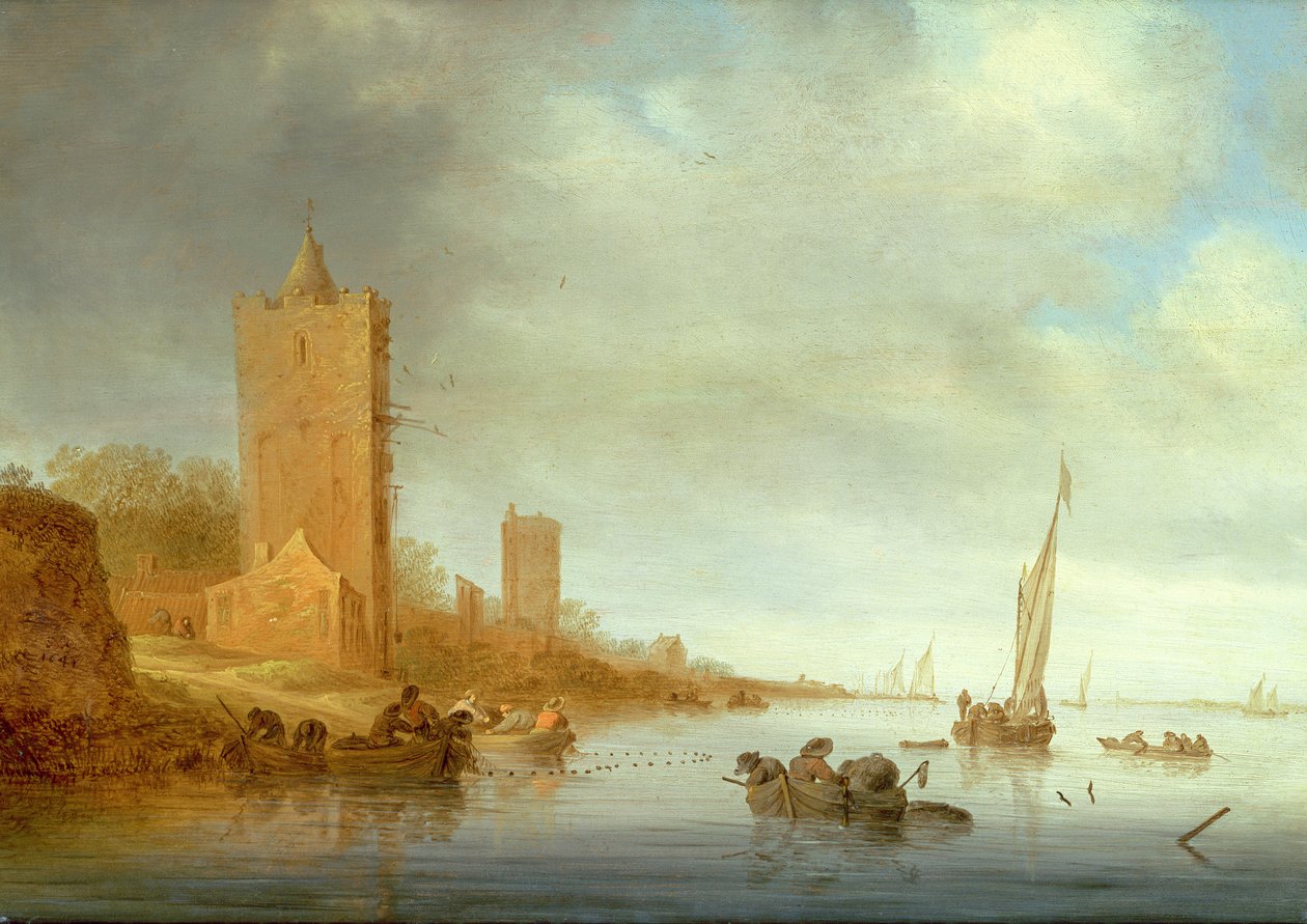 图片不明 作者 Salomon van Ruisdael或Ruysdael