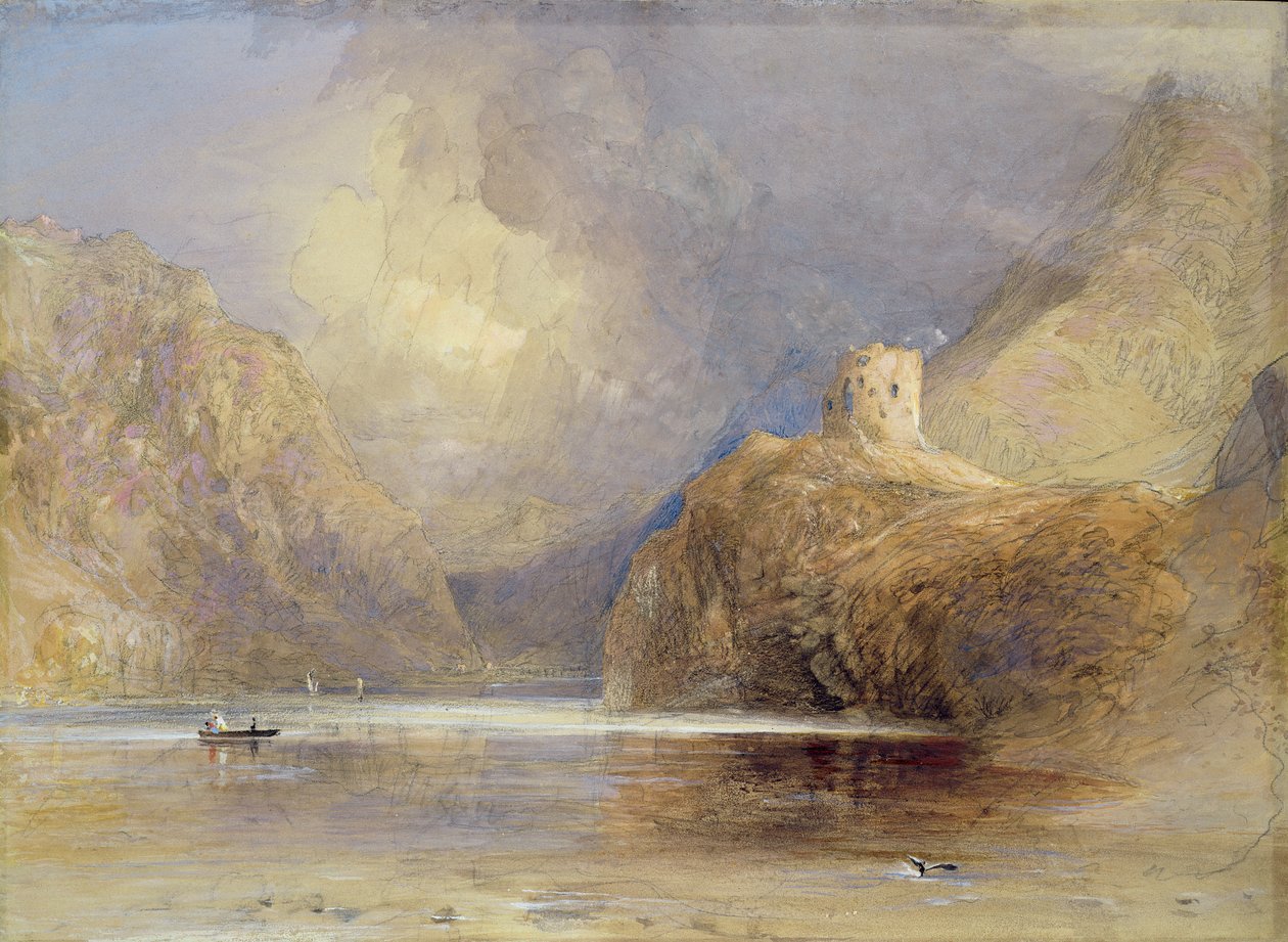 Dolbadern城堡，Llanberis，北威尔士 作者 塞缪尔·帕尔默（Samuel Palmer）