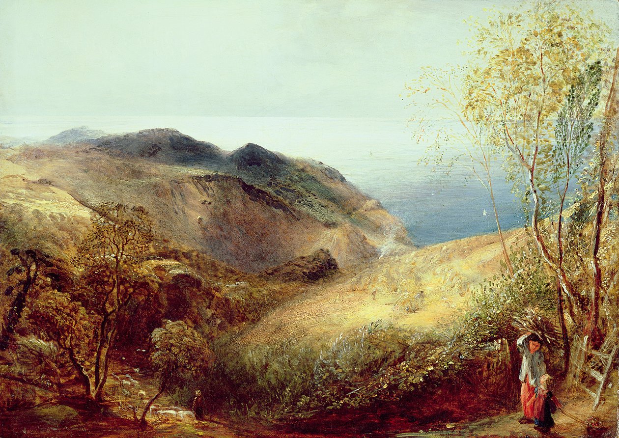 在Chalden Down，Dorset，c.1834-35 作者 塞缪尔·帕尔默（Samuel Palmer）