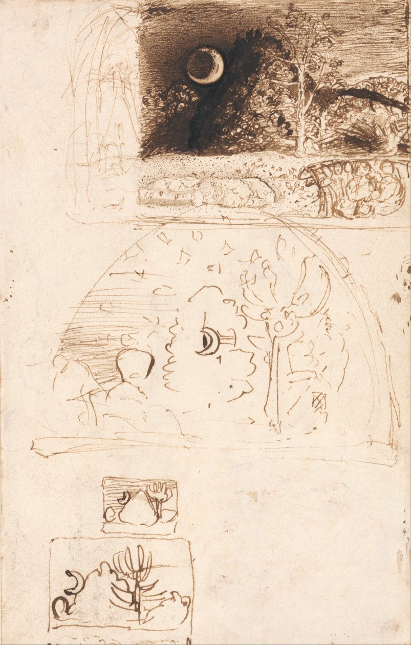 新月 作者 塞缪尔·帕尔默（Samuel Palmer）
