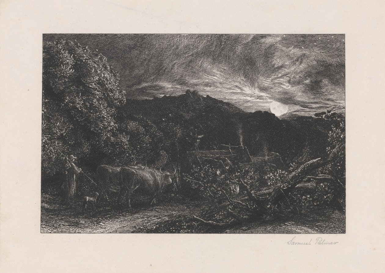 疲惫的农夫 作者 塞缪尔·帕尔默（Samuel Palmer）