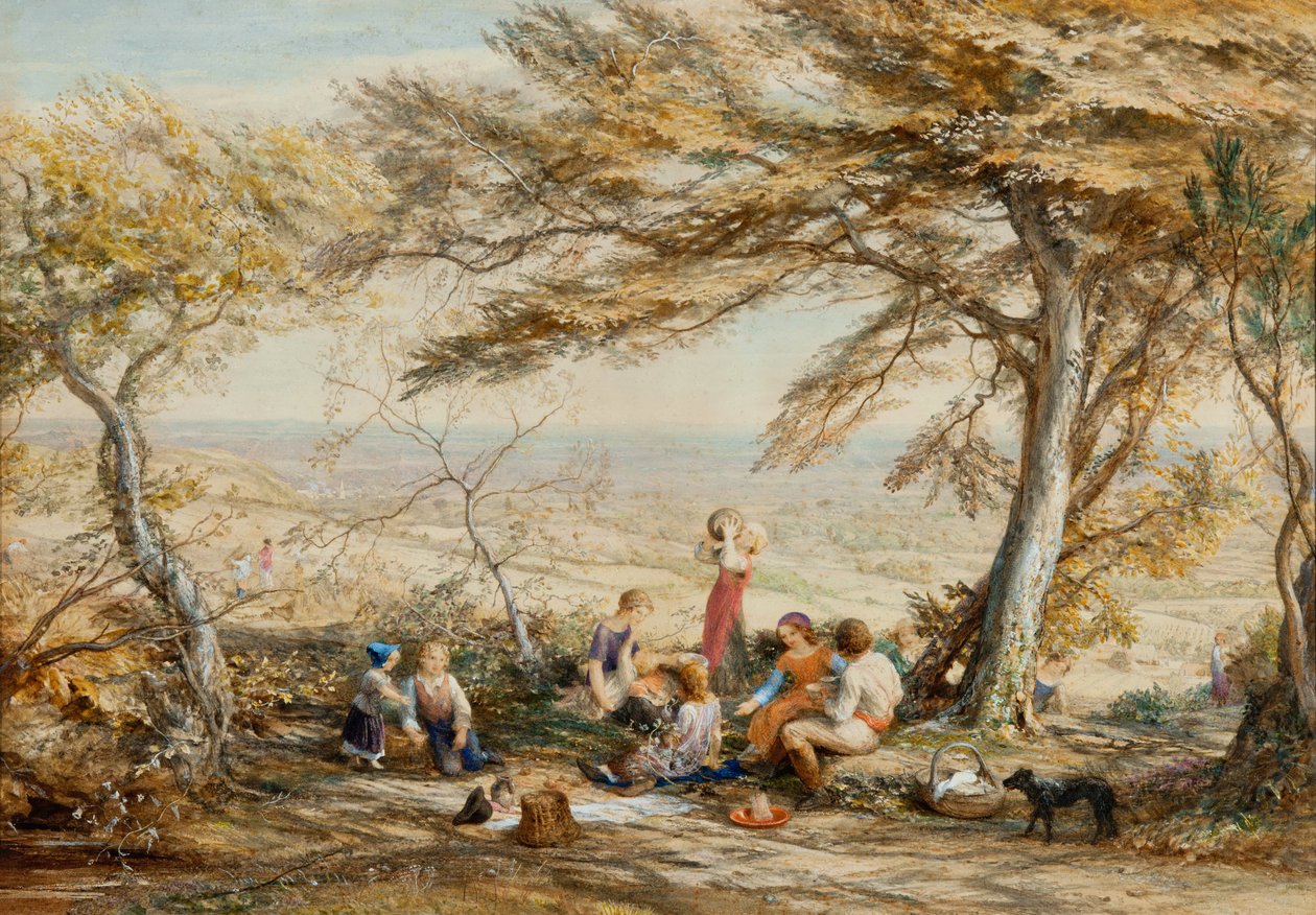 质朴的晚餐 作者 塞缪尔·帕尔默（Samuel Palmer）