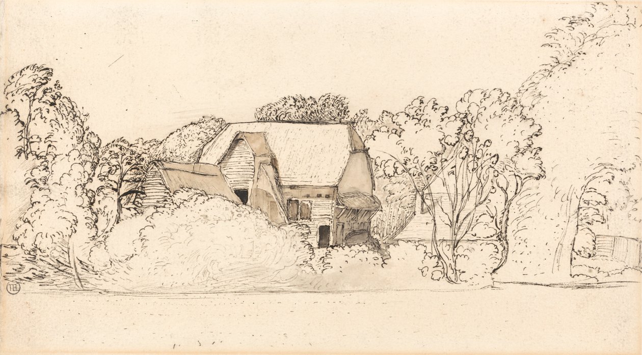 肖勒姆的古老谷仓 作者 塞缪尔·帕尔默（Samuel Palmer）