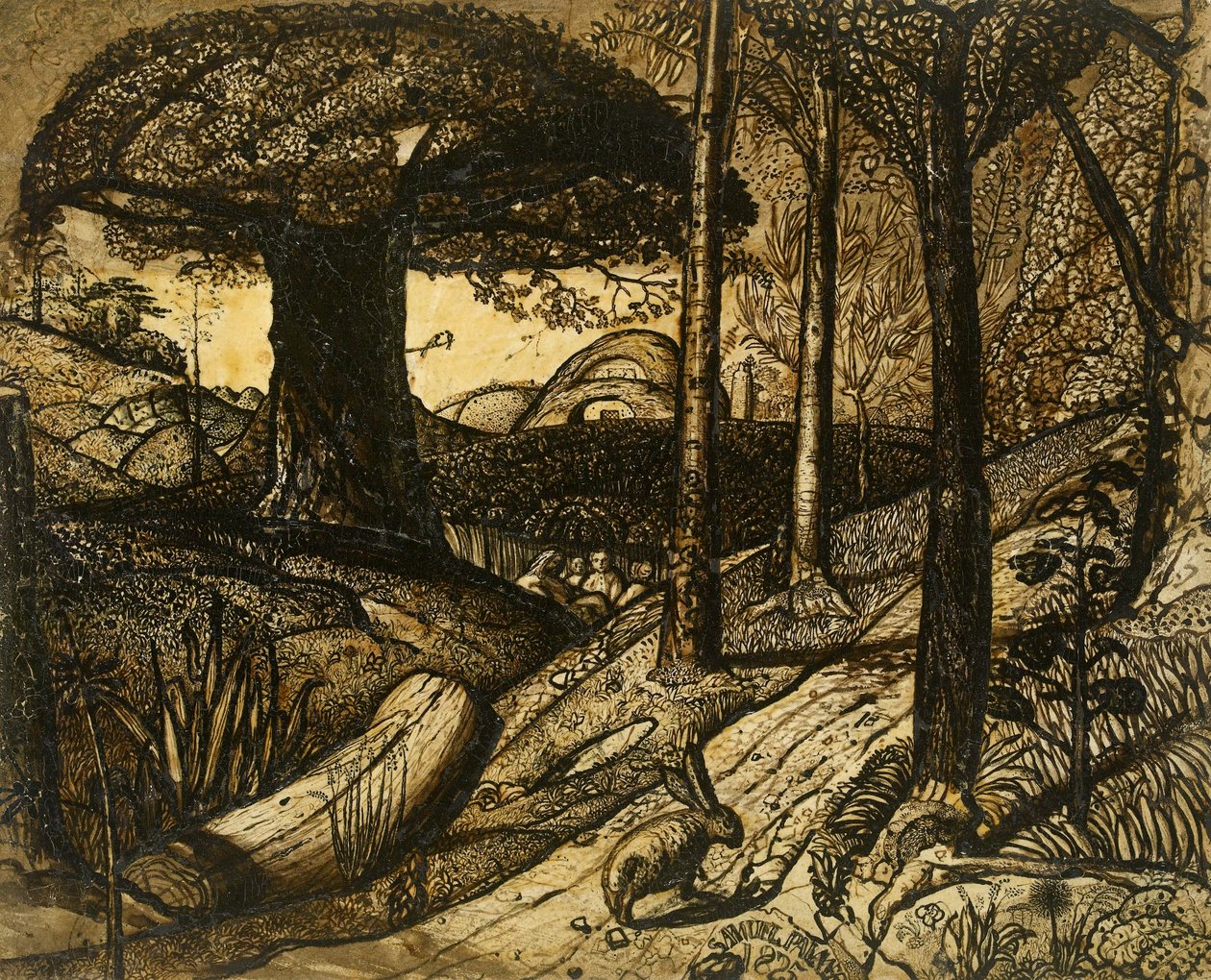 清晨，1825年 作者 塞缪尔·帕尔默（Samuel Palmer）