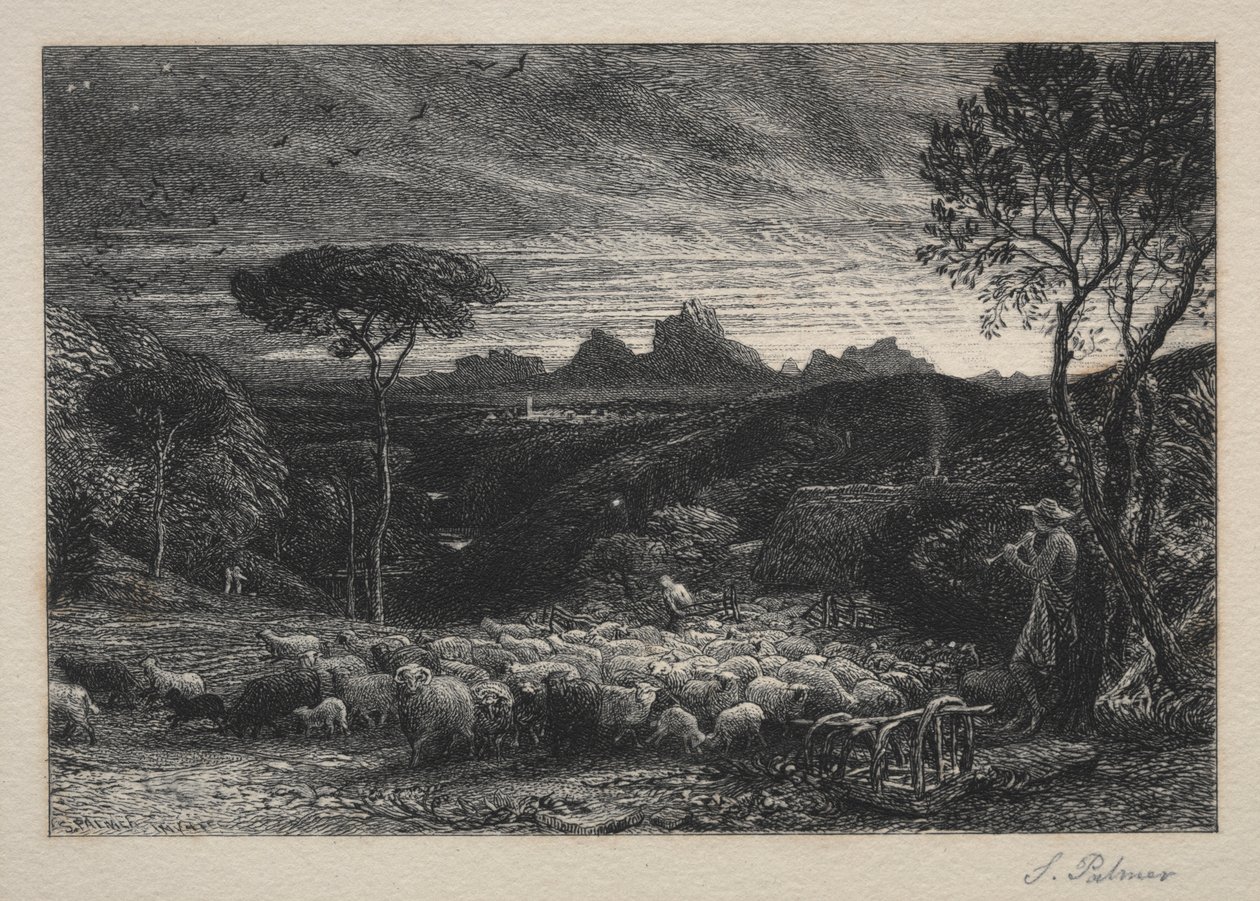 打开折页 作者 塞缪尔·帕尔默（Samuel Palmer）