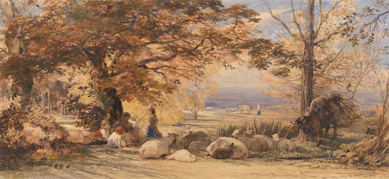 质朴的满足 作者 塞缪尔·帕尔默（Samuel Palmer）