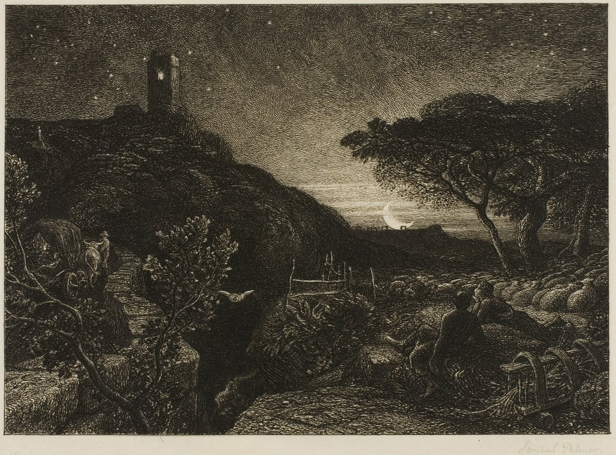 孤独之塔 作者 塞缪尔·帕尔默（Samuel Palmer）