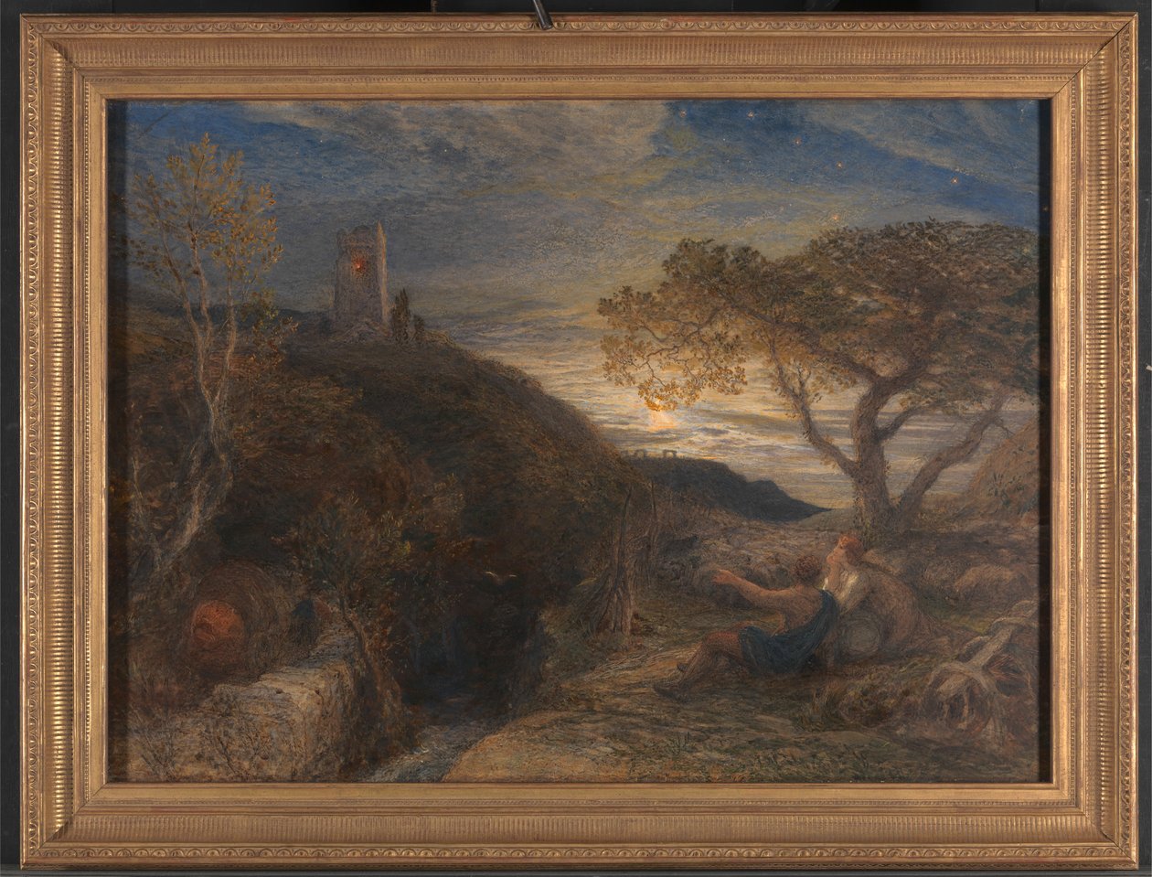 孤独的塔 作者 塞缪尔·帕尔默（Samuel Palmer）