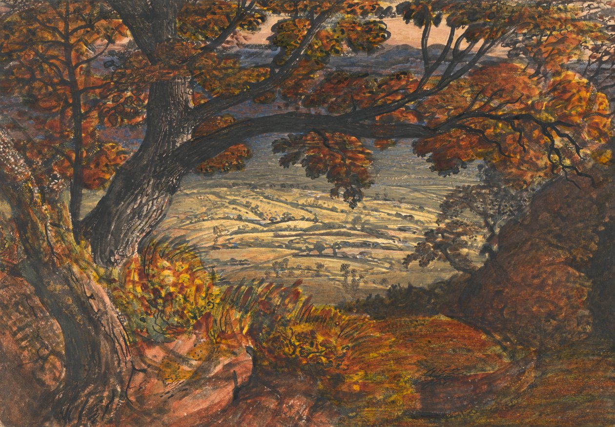 肯特原野 作者 塞缪尔·帕尔默（Samuel Palmer）