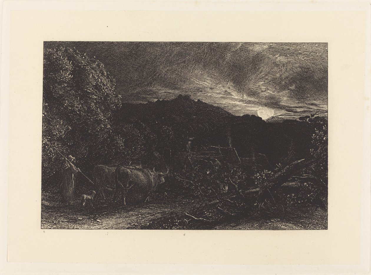 疲惫的耕夫 作者 塞缪尔·帕尔默（Samuel Palmer）