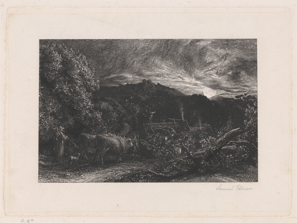 疲惫的农夫 作者 塞缪尔·帕尔默（Samuel Palmer）