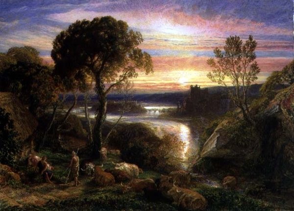 Tityrus恢复了他的继承权，1877年 作者 塞缪尔·帕尔默（Samuel Palmer）