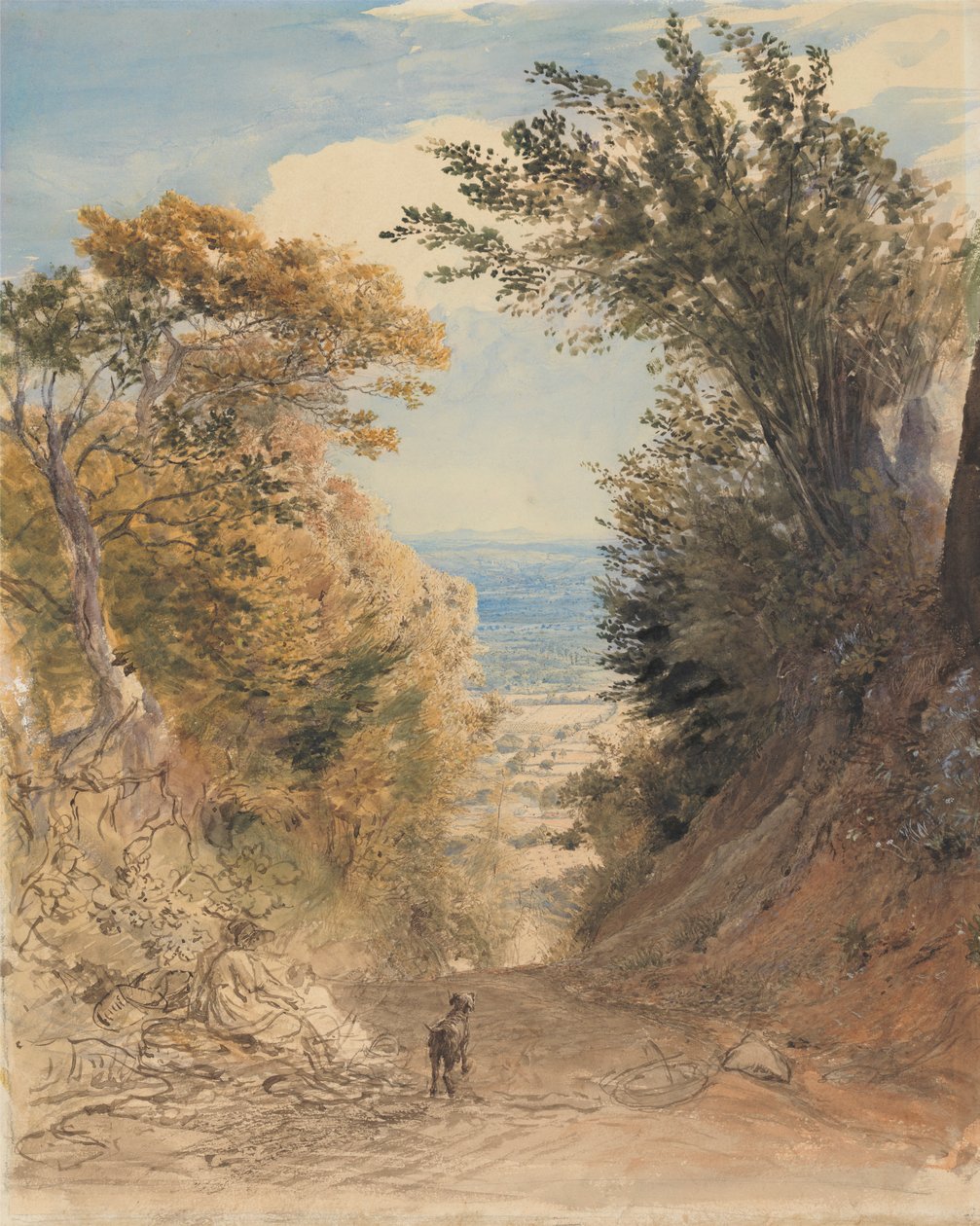 肯特郡鲁克山风景 作者 塞缪尔·帕尔默（Samuel Palmer）