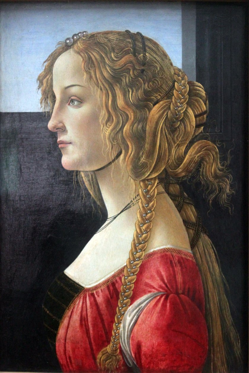 描出一个少妇的画象 作者 桑德罗·波提切利（Sandro Botticelli）