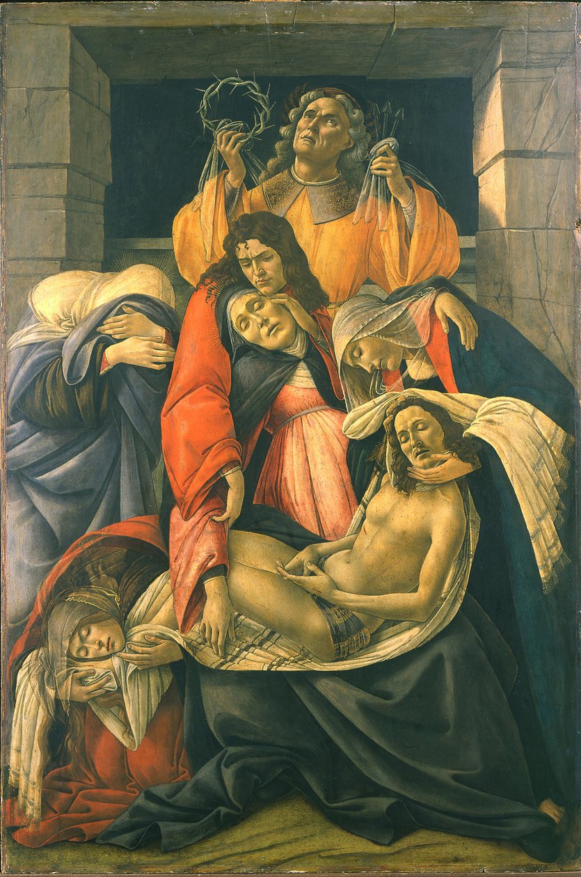 对死去的基督的哀悼 作者 桑德罗·波提切利（Sandro Botticelli）