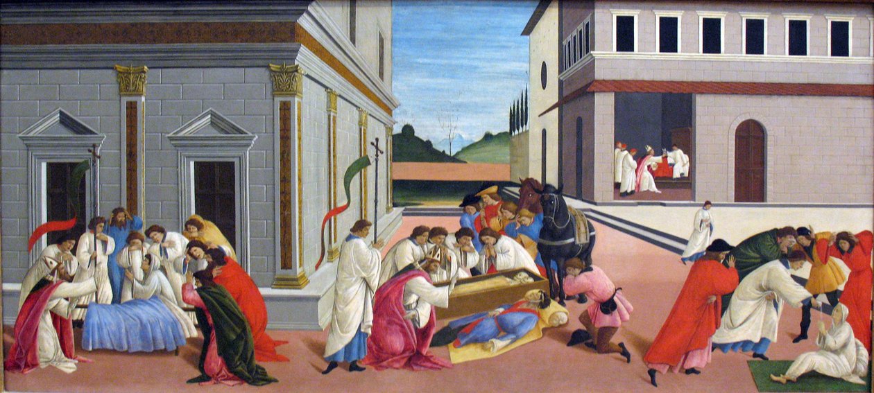 圣泽诺比乌斯的三个奇迹 作者 桑德罗·波提切利（Sandro Botticelli）