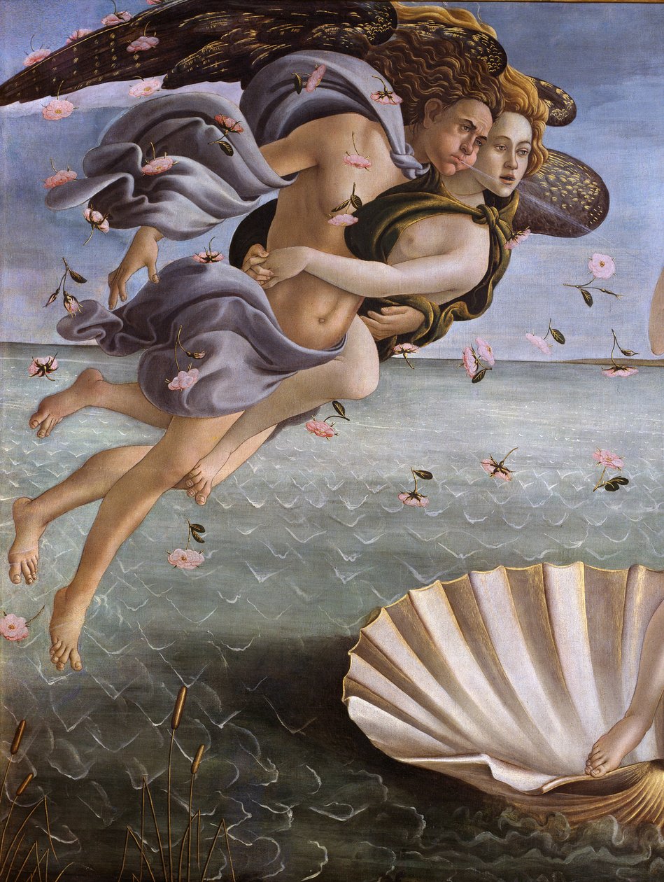维纳斯的诞生（详细） 作者 桑德罗·波提切利（Sandro Botticelli）