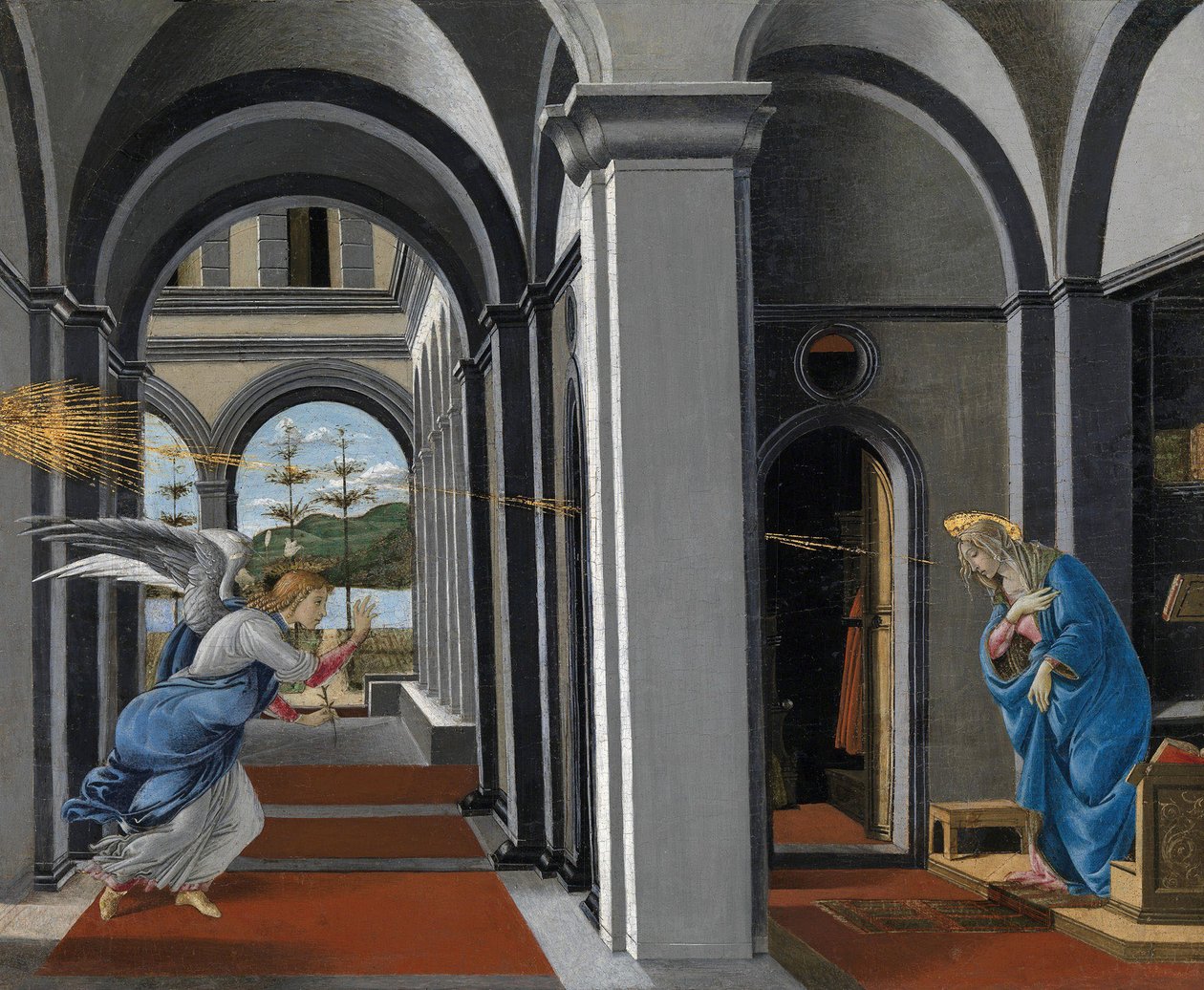 圣母领报 作者 桑德罗·波提切利（Sandro Botticelli）