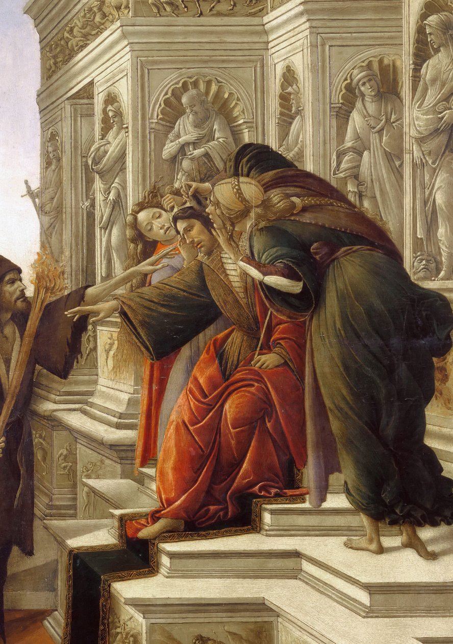诽谤，细节 作者 桑德罗·波提切利（Sandro Botticelli）