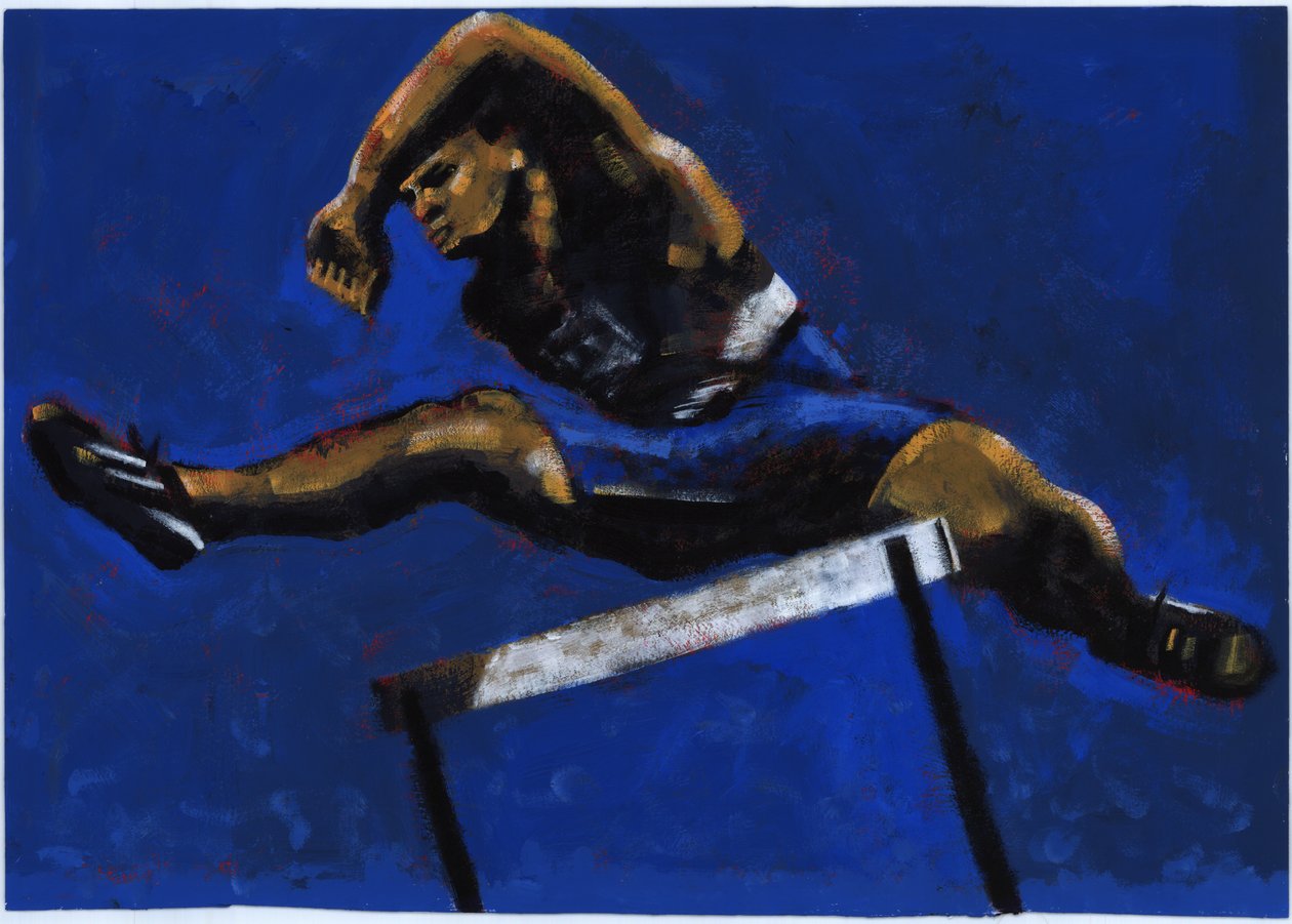 Hurdler，2009（丙烯酸） 作者 莎拉·海沃德