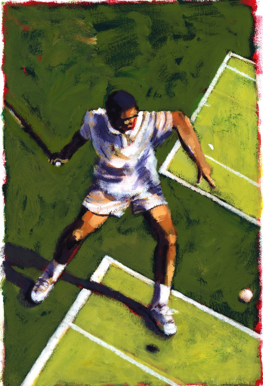 网球运动员，2009（压克力） 作者 莎拉·海沃德