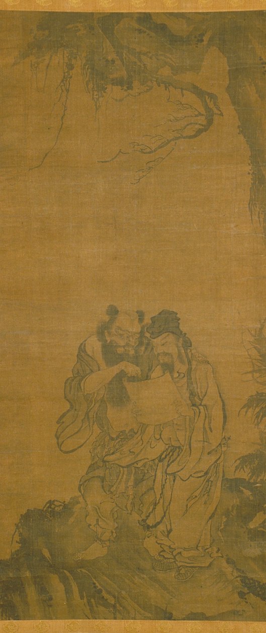道教神仙（绢本水墨） 作者 学校中文