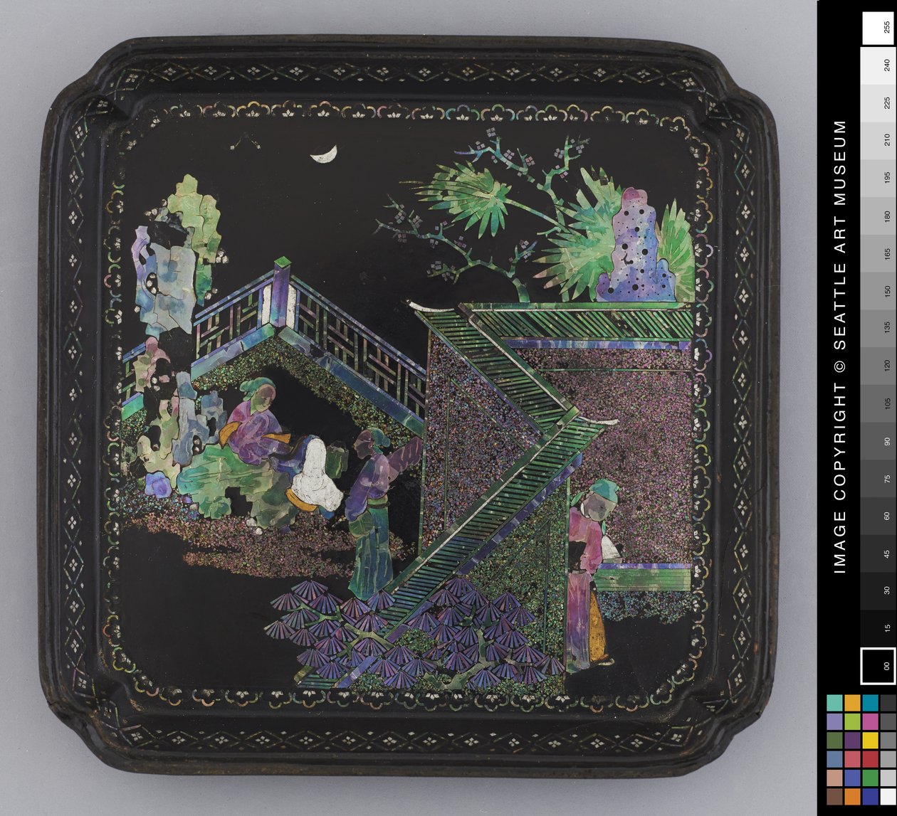 小盘子，18世纪末（漆器 作者 学校中文