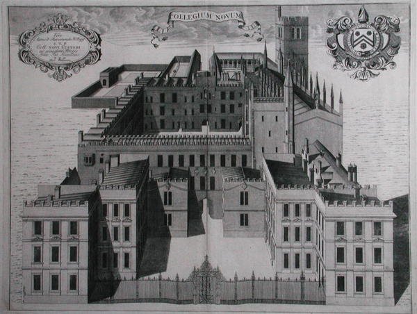 牛津大学新学院（雕版画） 作者 学校英语