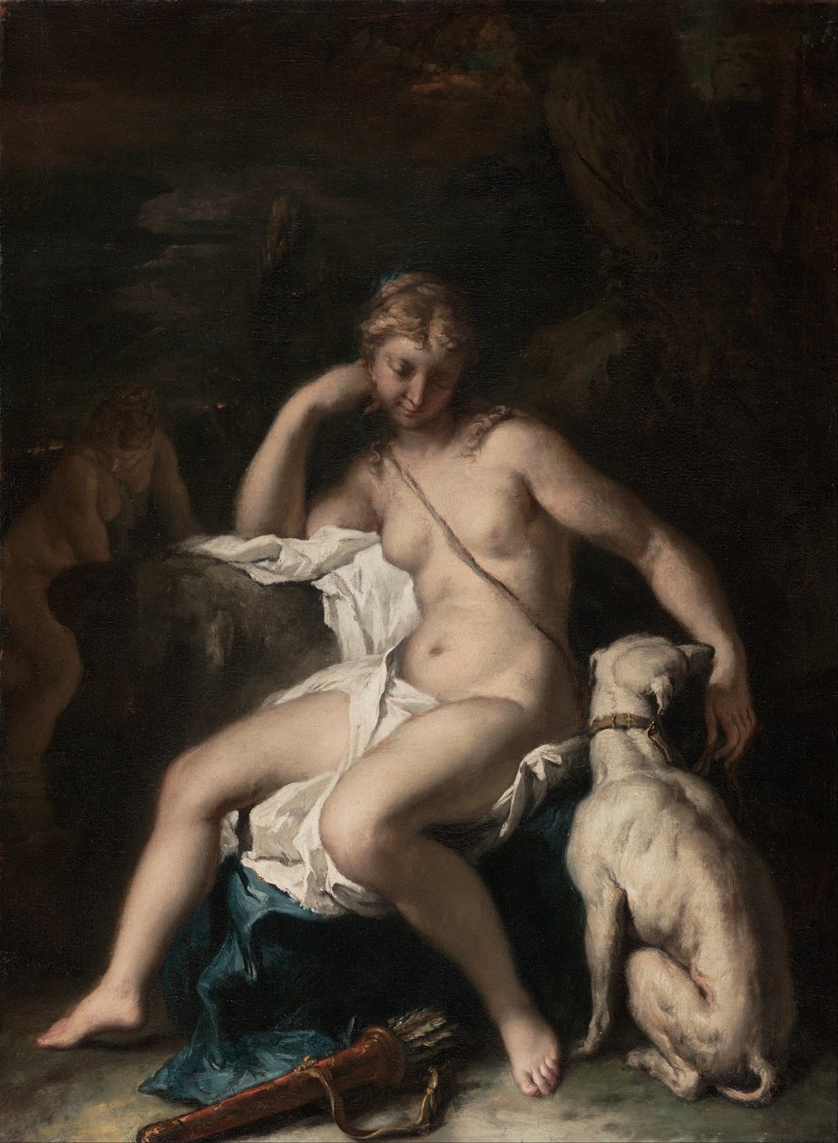 戴安娜和她的狗 作者 塞巴斯蒂亚诺·里奇（Sebastiano Ricci）