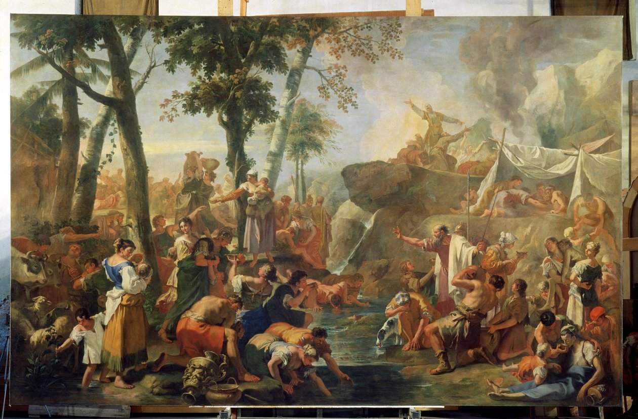 摩西从岩石中取水 作者 塞巴斯蒂亚诺·里奇（Sebastiano Ricci）