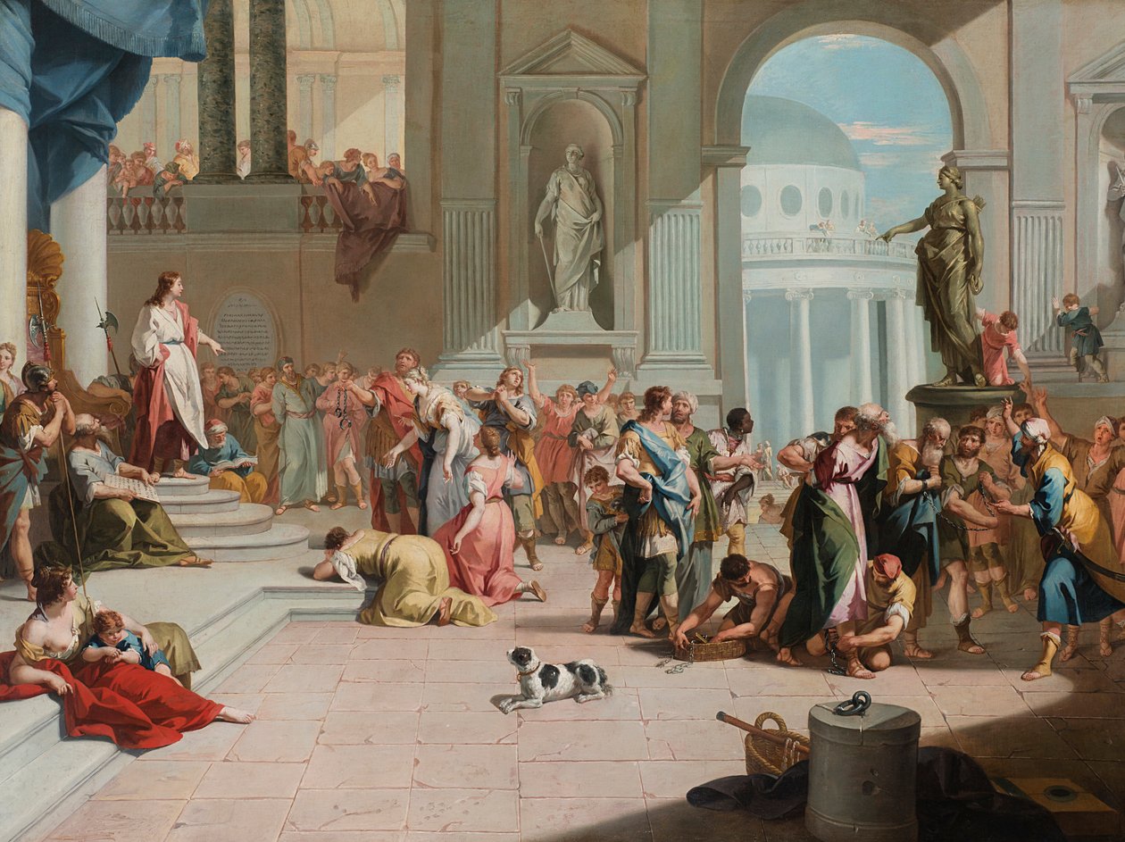 苏珊娜被丹尼尔解放了。 作者 塞巴斯蒂亚诺·里奇（Sebastiano Ricci）