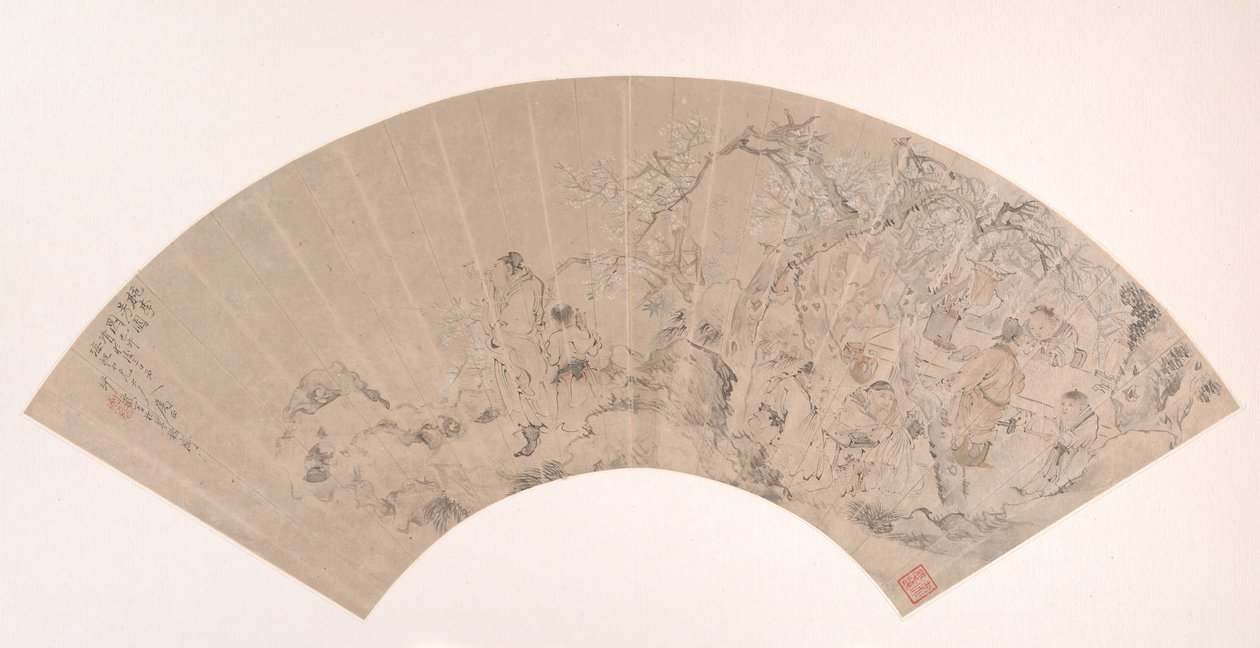 桃李园》，日期为1879年。 作者 沙孚