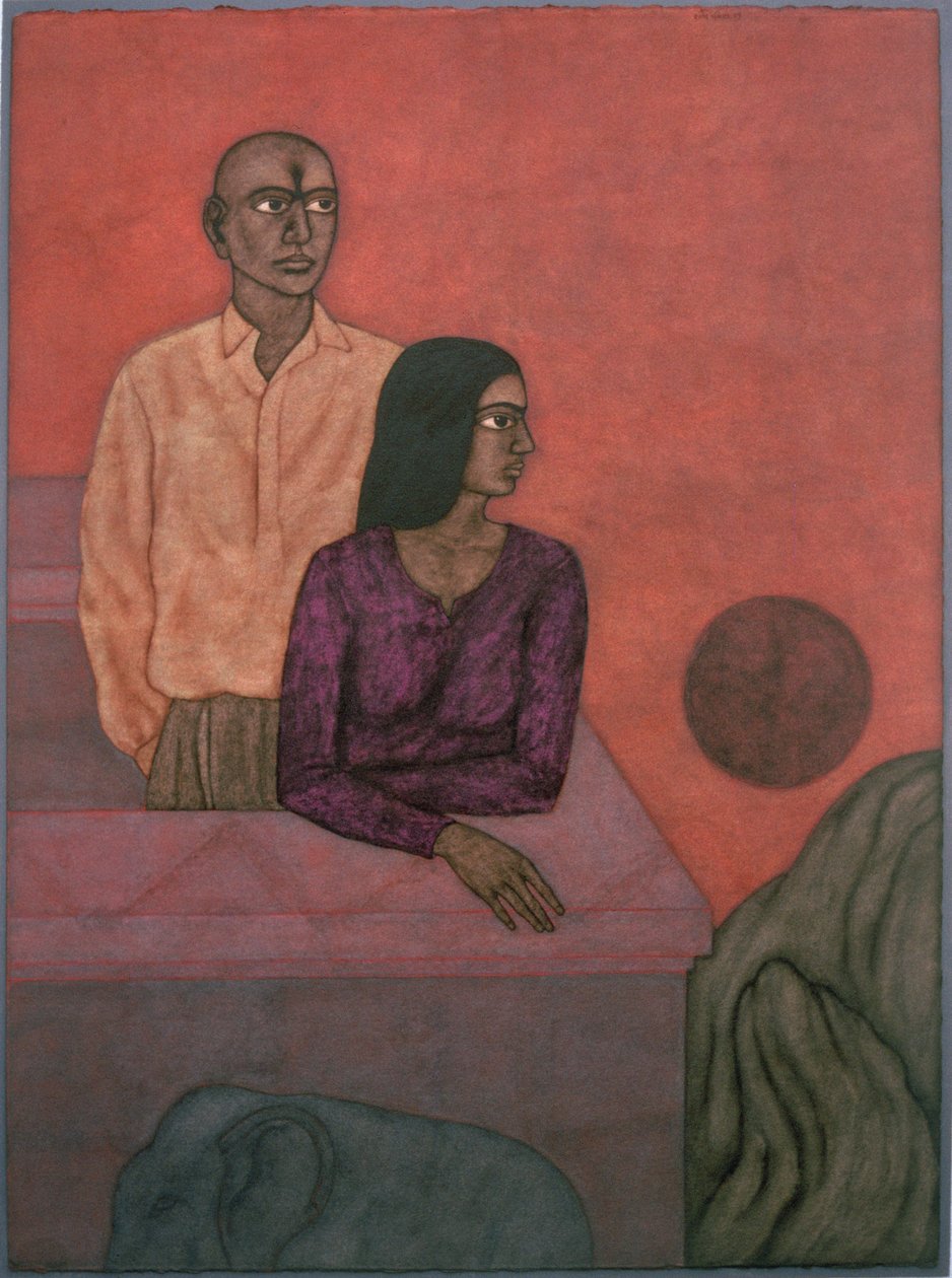 夕阳，1997年（纸上谈生） 作者 香提·潘查（Shanti Panchal）