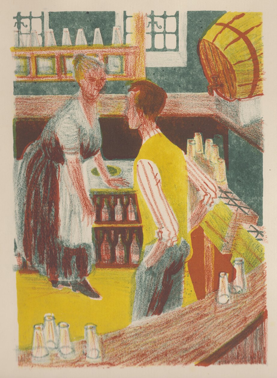 在酒吧后面，1952年。 作者 雪莉·马卡姆