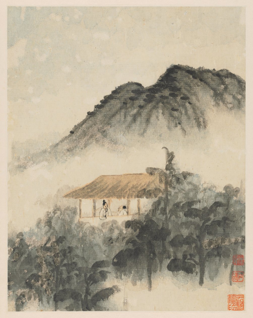 秦淮河，1642-1707年。 作者 石涛