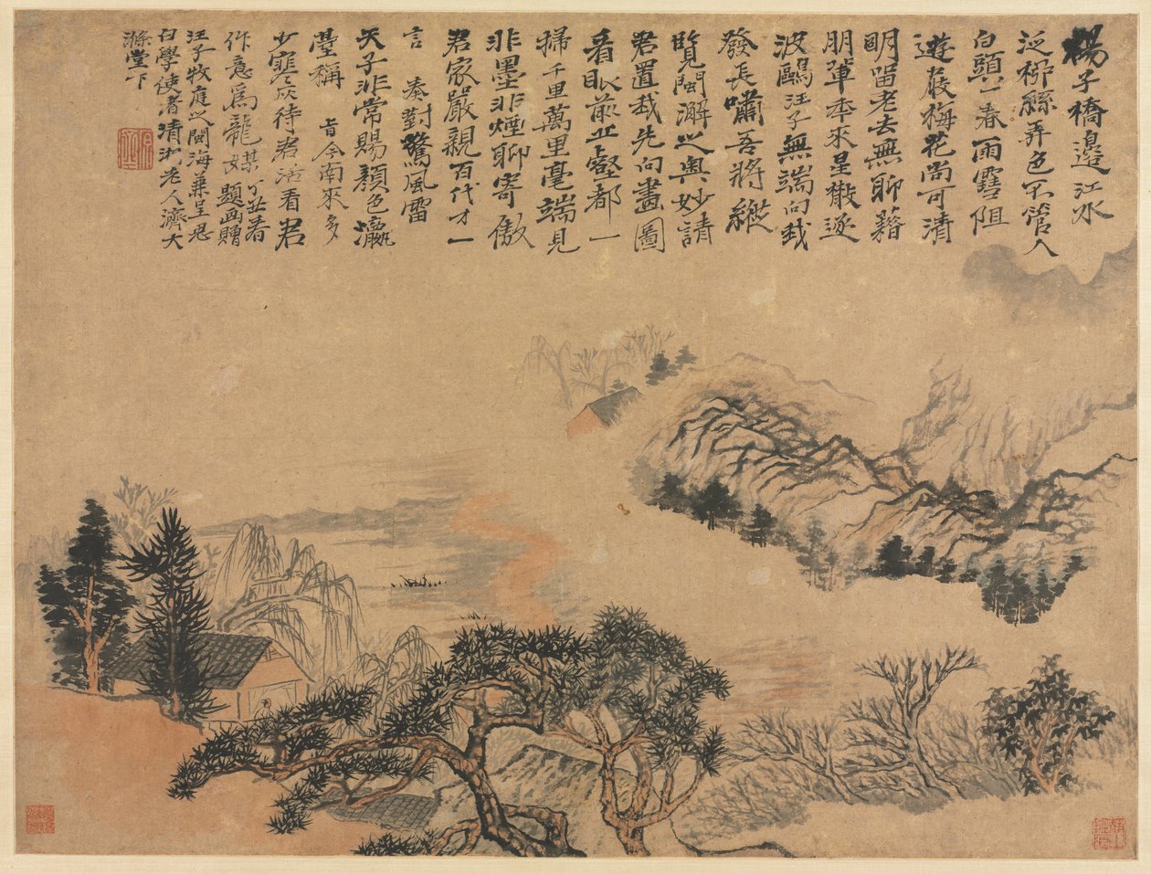 the河上的春天 作者 石涛