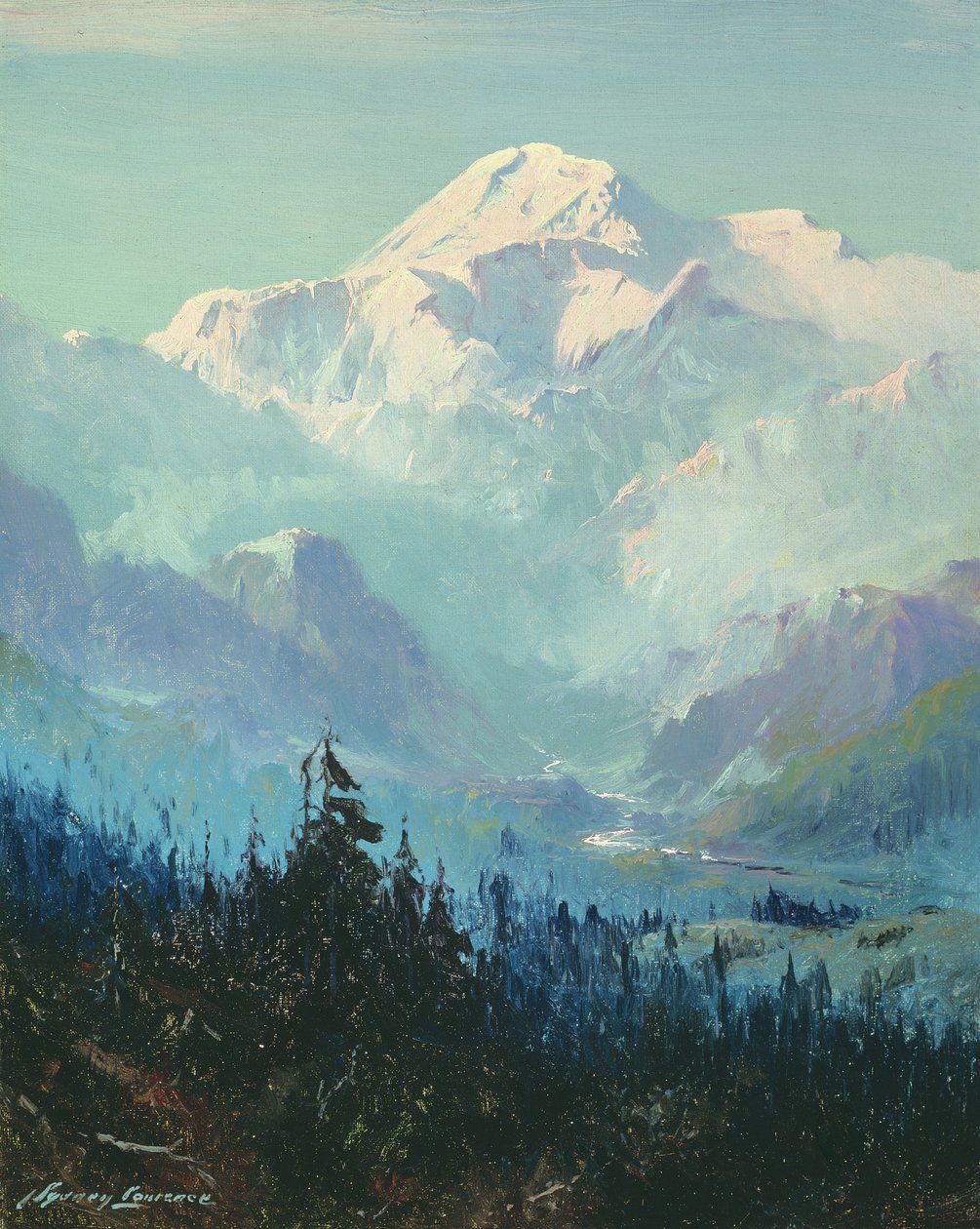 麦金莱山（布面油画） 作者 西德尼·劳伦斯