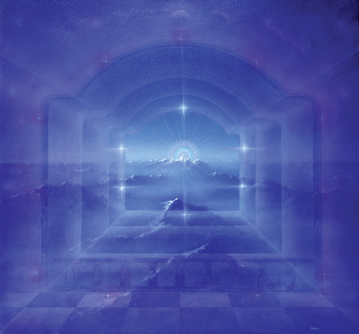通过水晶世界（丙烯画布） 作者 西蒙·库克（Simon Cook）