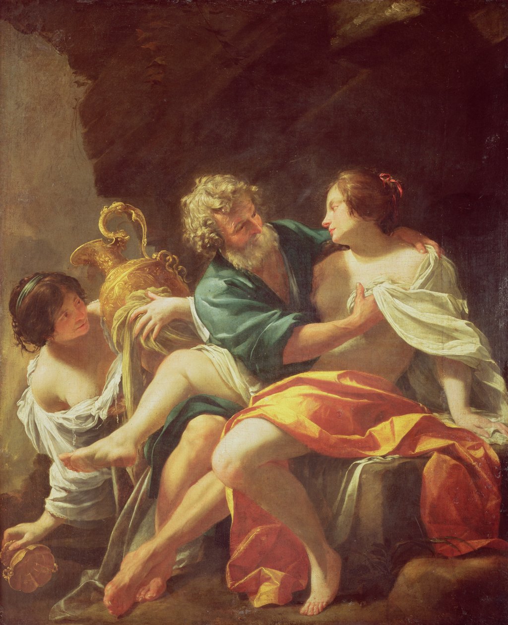 罗得和他的女儿，c.1630 作者 西蒙·沃特