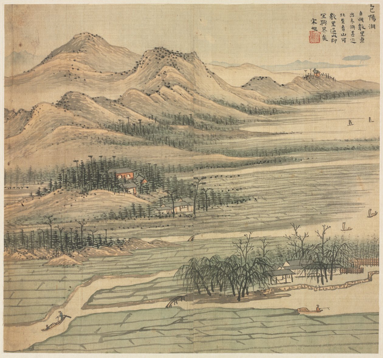 Baoyang Lake, 1500s.  作者 宋旭