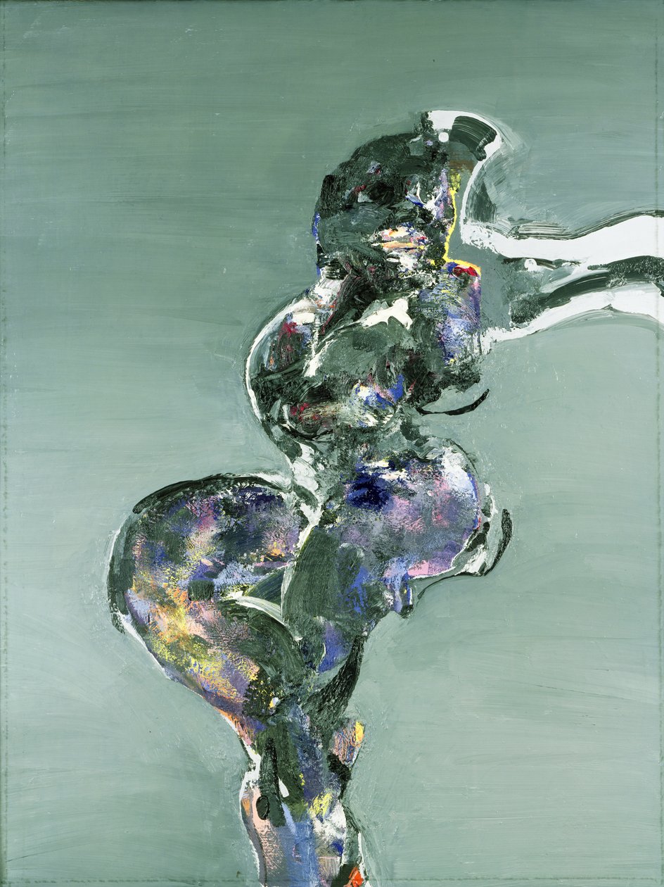 坐着裸体，1979年 作者 史蒂芬·费纳