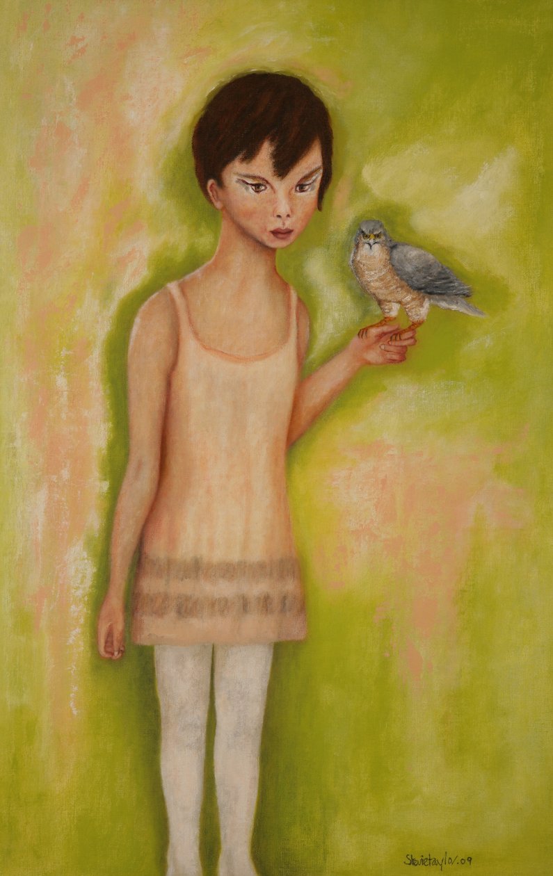 信托女孩与麻雀鹰，2010年 作者 史蒂夫·泰勒