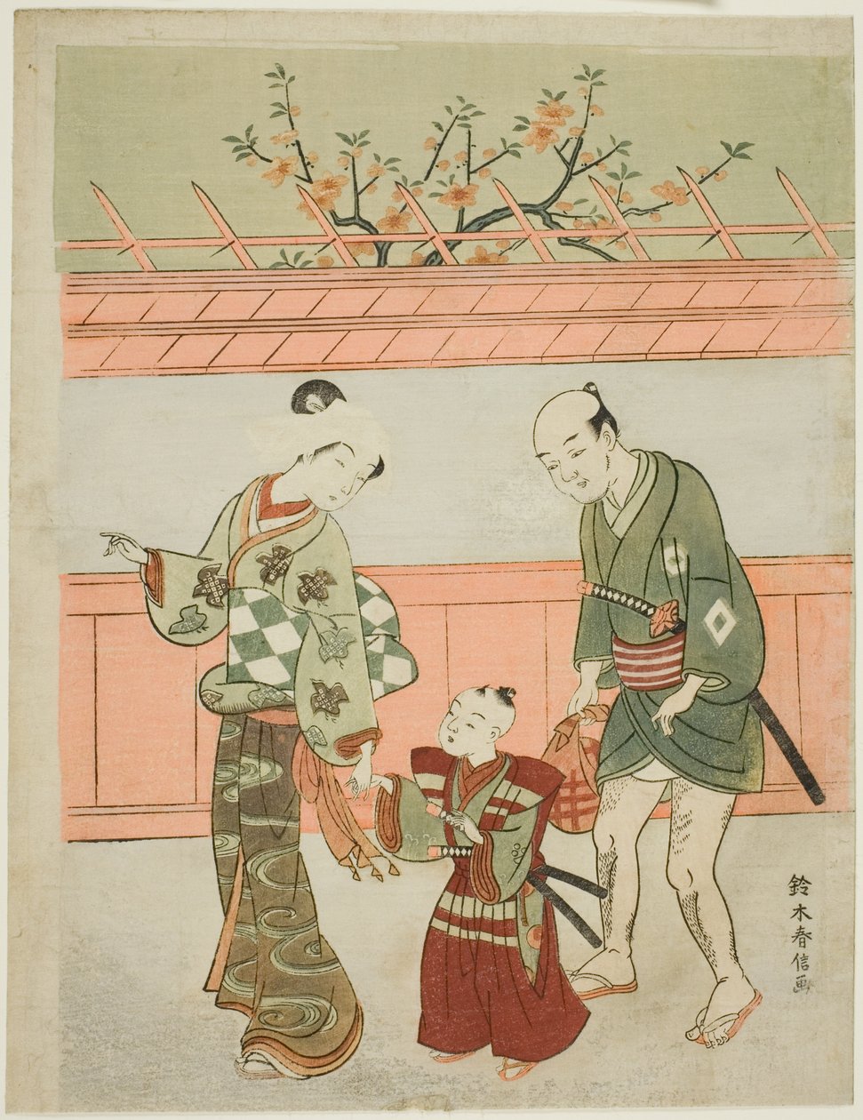春季郊游 作者 铃木春信