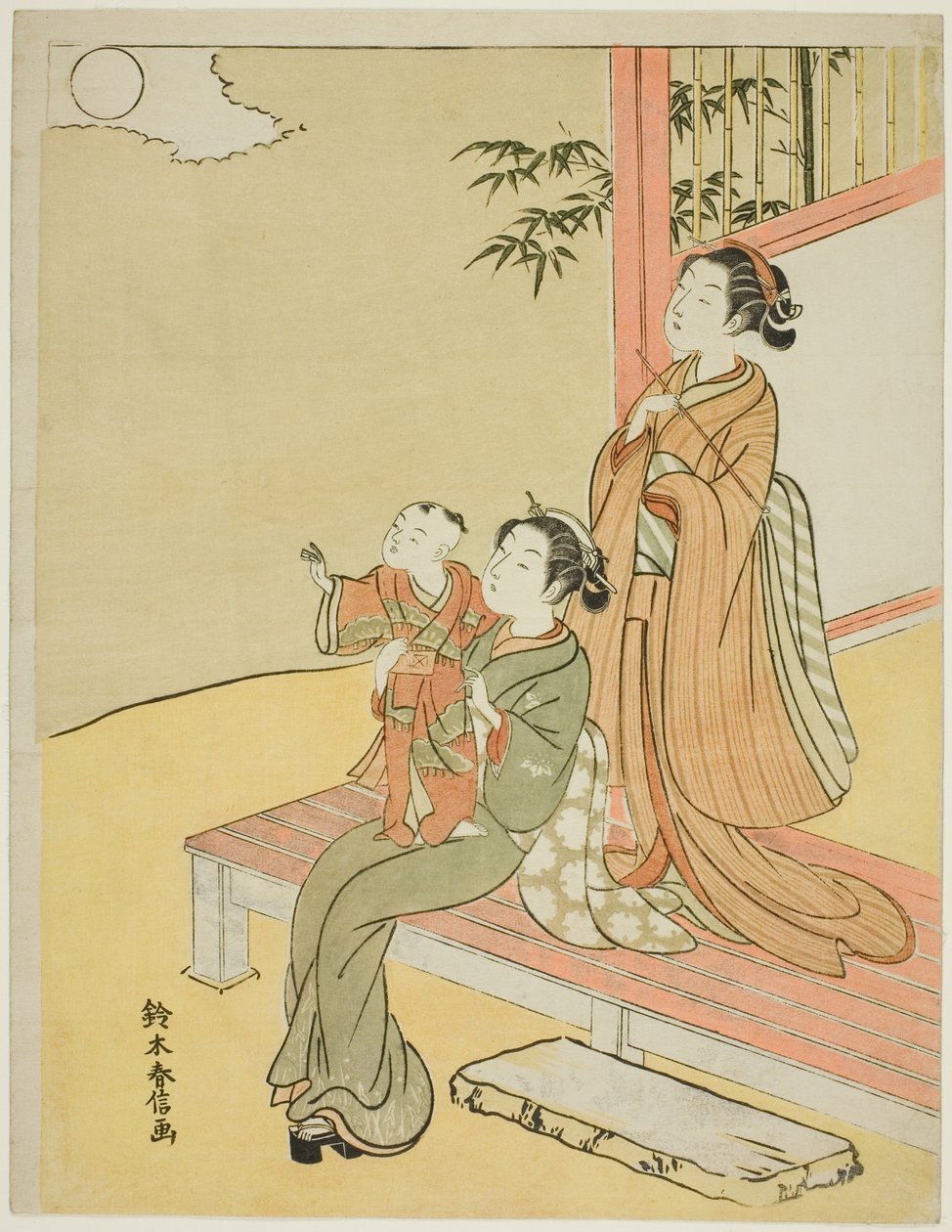 观看月球 作者 铃木春信