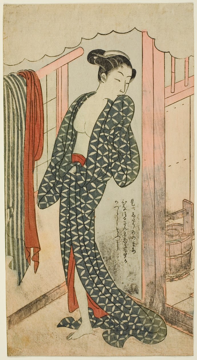 澡堂里的女人 作者 铃木春信